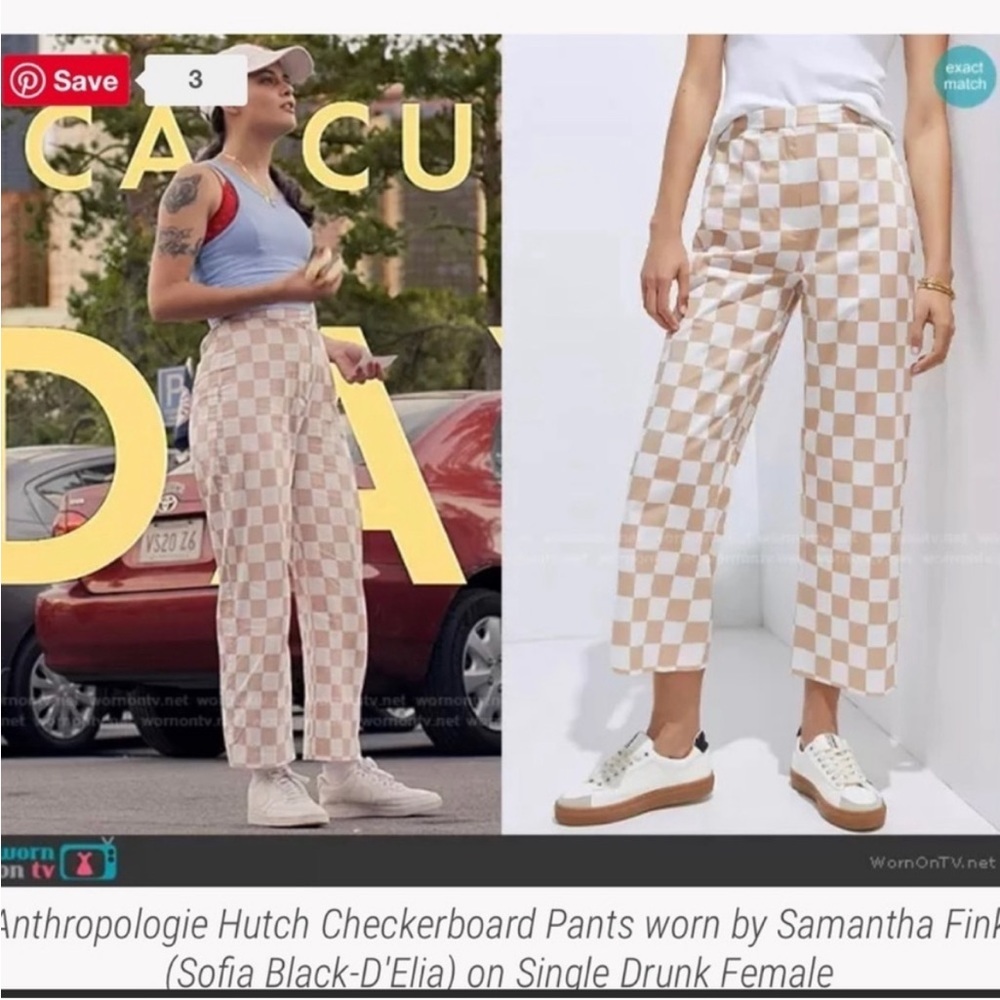 Hutch checkered pants from Anthropologie - Picture 3 of 8